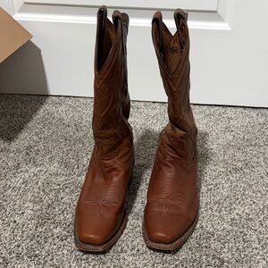 Tony Lama Men's Brown Leather Western Boots - Jersey Calf Cowboy Style